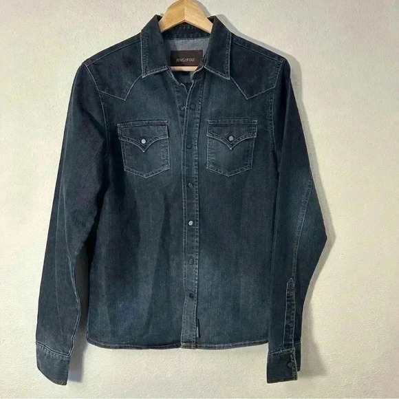 Ring of Fire - Western Snap Button Shirt - Picture 1 of 11